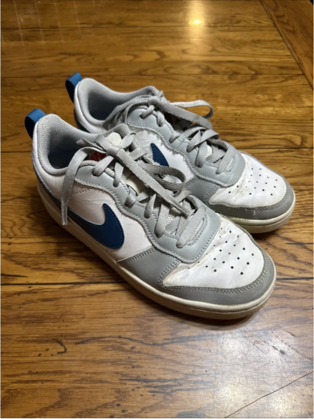 Nike Court Borough 2 Low White Light Smoke Grey Marina - BQ5448-117 5.5Y